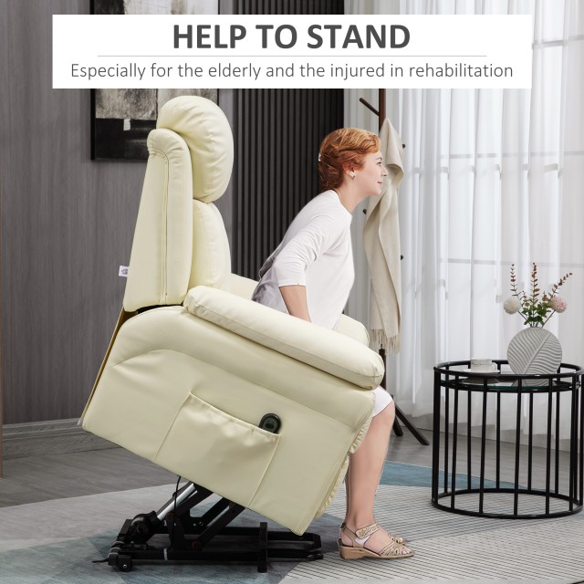 Πολυθρόνα HOMCOM Electric Lifter Relax με παχιά επένδυση και τηλεχε...