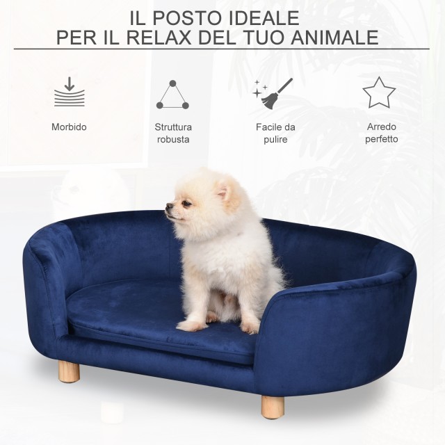 Καναπές για Κατοικίδια 86 x 55 x 33 cm PawHut D04-167BU