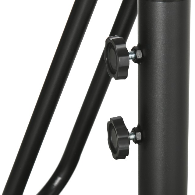Outsunny Metal and Polyester Garden Parasol 6 Ribs with Cross Base, Ø295x245 cm, Καφέ 84D-237V00CF