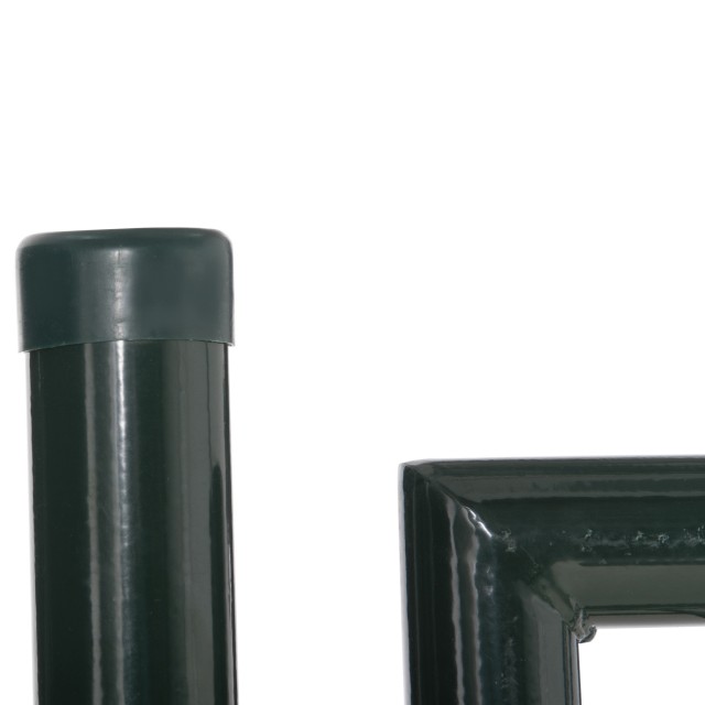HOMCOM Steel Garden Gate with Lock and 3 Keys, 97x150cm, Green B70-056