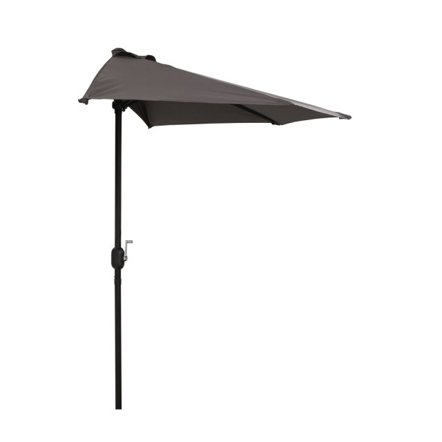 Outsunny Outsunny Outdoor Outdoor Ombrella σε αδιάβροχο Anti UV Polyester 269x138x236cm Γκρι 84D-007GY