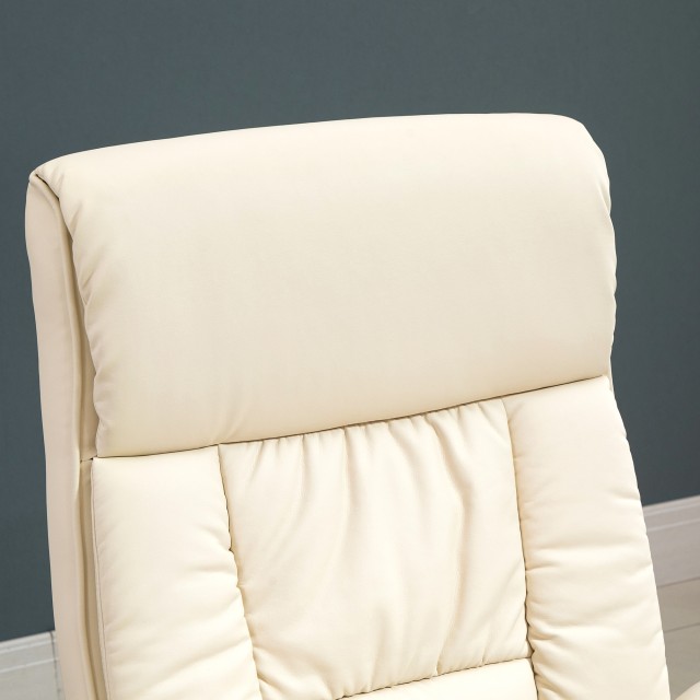 HOMCOM Relax Πολυθρόνα Ανακλινόμενη έως 135° με Περιστρεφόμενο Κάθι...