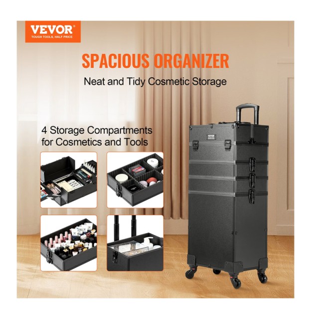 Βαλίτσα Μακιγιάζ 5 σε 1 353 x 253 x 745 mm VEVOR HZXXLGS5H100K8BZXV0