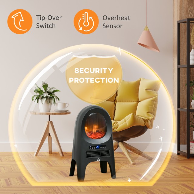 HOMCOM Fan Heater 3 Λειτουργίες Θέρμανσης με 3 Ρυθμιζόμενες Θερμοκρ...