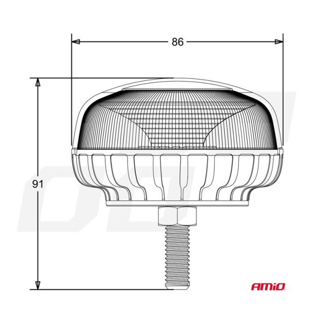 Βιδωτός LED Φάρος W21sb R65 R10 18LED 12 / 24V IP56 AMiO 02923 Βιδωτός LED Φάρος W21sb R65 R10 18LED 12 / 24V IP56 AMiO 02923