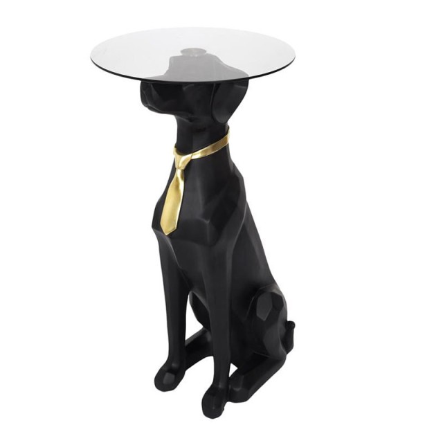 Βοηθητικό Στρογγυλό Τραπεζάκι Σκύλος 15 x 66 cm Home Deco Factory H...