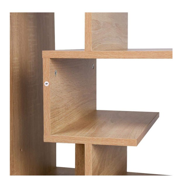 Βοηθητικό Ξύλινο Τραπεζάκι με 4 Ράφια 45 x 40 x 55 cm Χρώματος Καφέ Ανοιχτό Bakaji 02839552