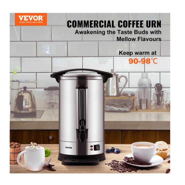 Βραστήρας για Καφέ Φίλτρου και Τσάι 9.75 Lt 1500 W 22 x 48.9 cm VEV...