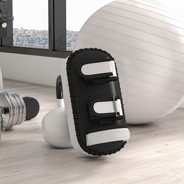 SPORTNOW Padded Boxing and Muay Thai Punch for Arm, σε PU και EPE, 38x20x18 cm, Μαύρο A91-312V00BK