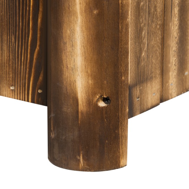 Outsunny Rectangular Planter Box για φυτά σε ξύλο ελάτης, 70x35x30c...