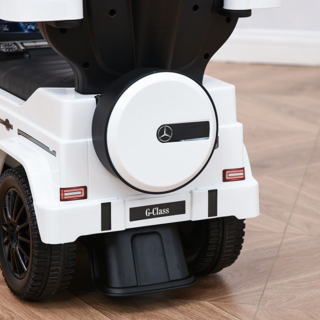 HOMCOM Push Car Model Mercedes-Benz G350 για Παιδιά, Λευκό 370-162WT
