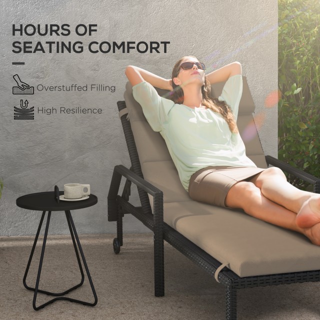 Μαξιλάρι Outsunny για ξαπλώστρες και ξαπλώστρες από ύφασμα με κορδό... Μαξιλάρι Outsunny για ξαπλώστρες και ξαπλώστρες από ύφασμα με κορδό...