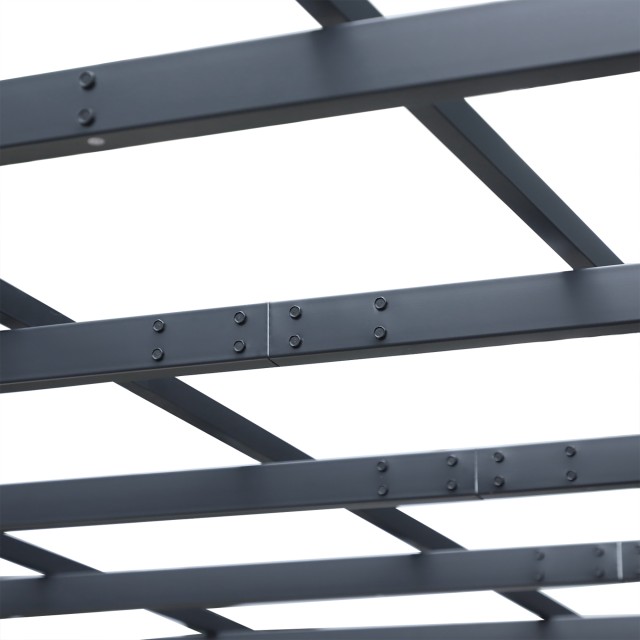 Δομή Outsunny Garden Pergola σε μαύρο μέταλλο 300 x 300 x 230 cm 845-231
