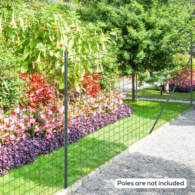 Δίχτυ περίφραξης από χάλυβα και PVC Outsunny για εξωτερικούς χώρους...