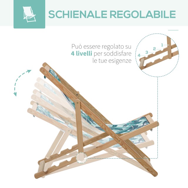 Outsunny Σετ 2 πτυσσόμενες ξύλινες ξαπλώστρες κήπου με ανακλινόμενη... Outsunny Σετ 2 πτυσσόμενες ξύλινες ξαπλώστρες κήπου με ανακλινόμενη...