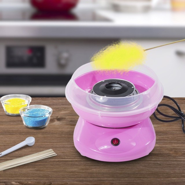 Μηχάνημα HomCom Cotton Candy από PP, ανοξείδωτο ατσάλι και αλουμίνι...