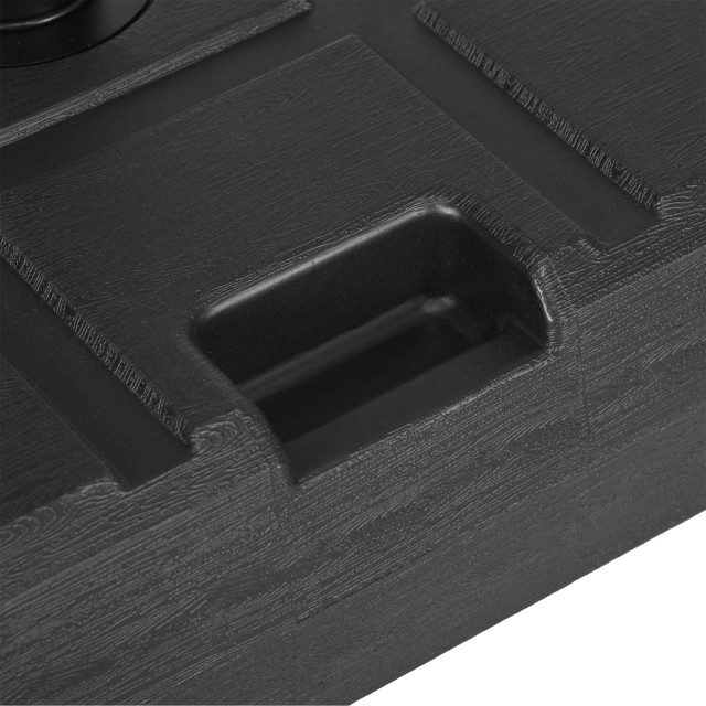 Outsunny Βάση για Ομπρέλα Κήπου 3,5 m με Χερούλια, σε HDPE και Ατσάλι, 49x49x36,5 cm, Μαύρο 84D-273V00BK