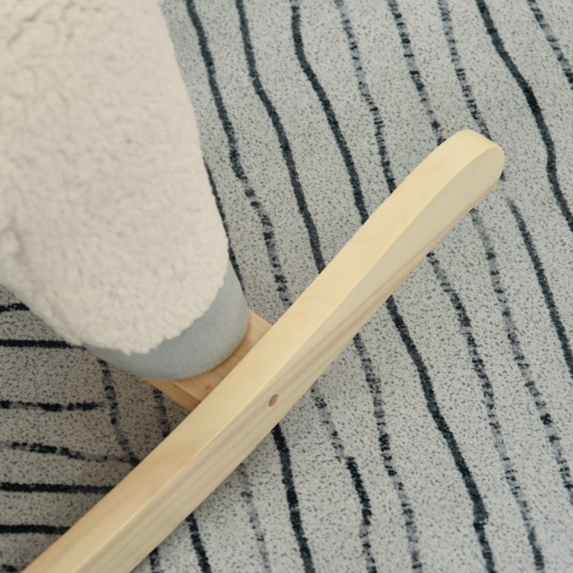 Κουνιστή πολυθρόνα HOMCOM σε σχήμα Alpaca για μωρά 36-72 μηνών - Κρέμα 330-108