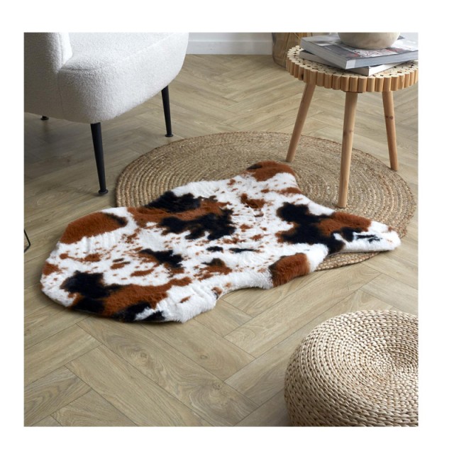 Χαλάκι Animal Art 60 x 90 cm Black/Brown Home Deco Factory TX0085 TX0085-Black-Brown