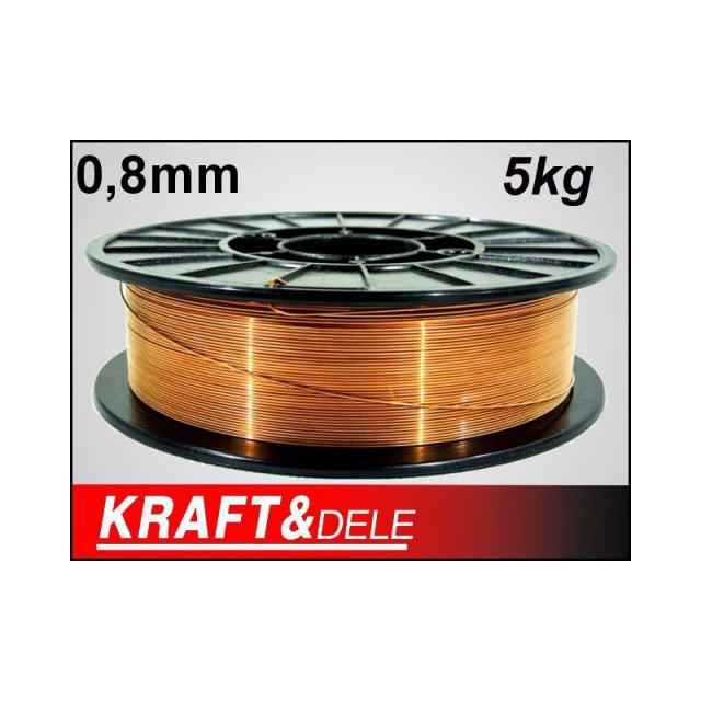 Χάλκινο Σύρμα Ηλεκτροσυγκόλλησης 0.8 mm 5 Kg Kraft&Dele KD-1151