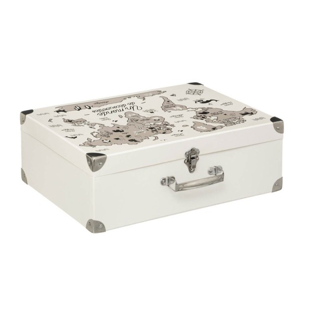 Χάρτινη Βαλίτσα Αποθήκευσης World 38 x 27 x 13 cm Atmosphera 174306B