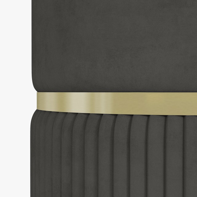 HOMCOM Storage Pouf 120 kg max για Σαλόνι, Είσοδο και Υπνοδωμάτιο, σε πολυεστέρα, 36x36x44 cm, Γκρι 838-439V00GY