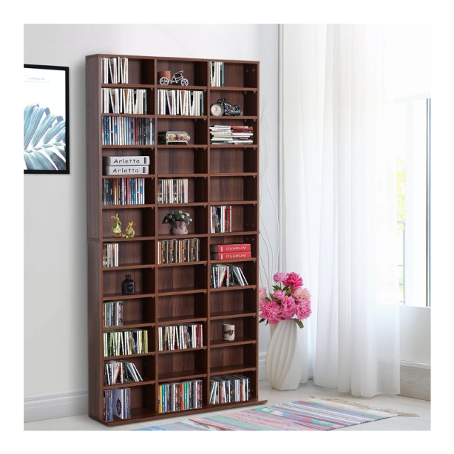 Ξύλινη Βιβλιοθήκη με 36 Ράφια 102 x 23.5 x 195 cm HOMCOM 836-014BN