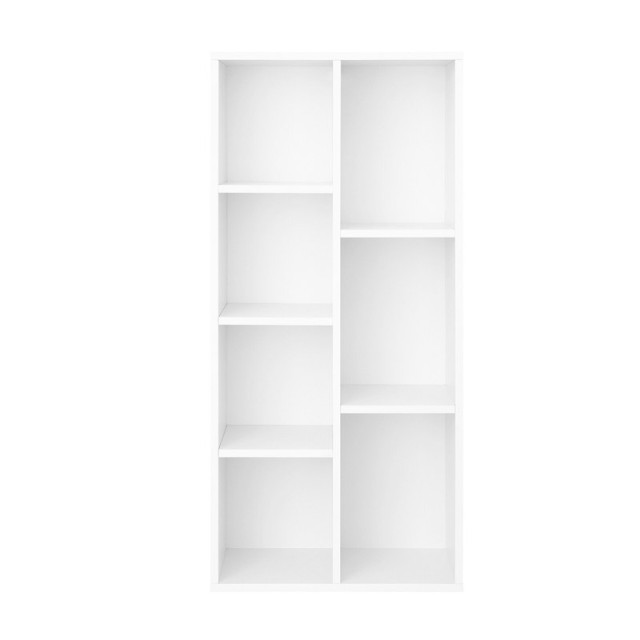 Ξύλινη Βιβλιοθήκη με 7 Ράφια 50 x 24 x 106 cm Χρώματος Λευκό VASAGLE LBC27WT