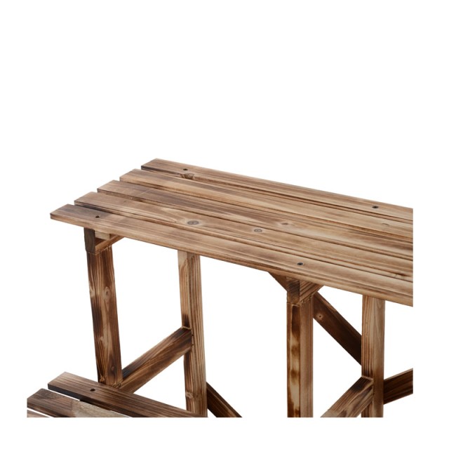 Ξύλινη Ζαρντινιέρα 3 Επιπέδων 80 x 80 x 80 cm Outsunny 845-114