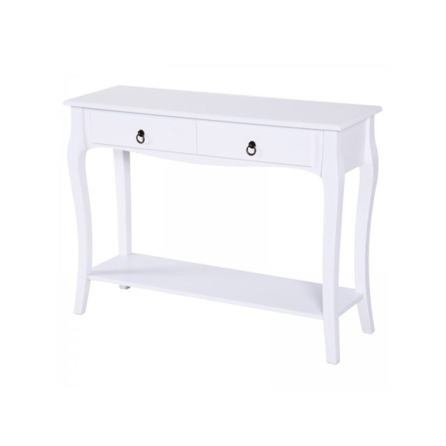 Ξύλινη Κονσόλα με 2 Συρτάρια 100 x 33 x 76 cm HOMCOM 831-182