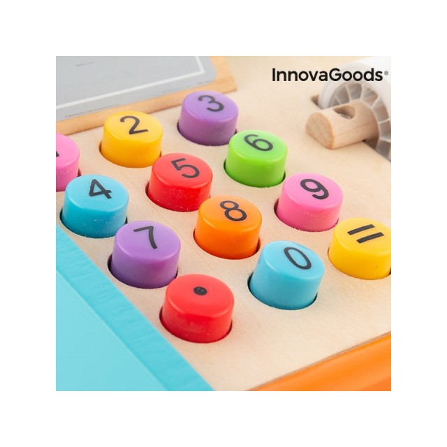 Ξύλινη Παιδική Ταμειακή Μηχανή InnovaGoods V0101268