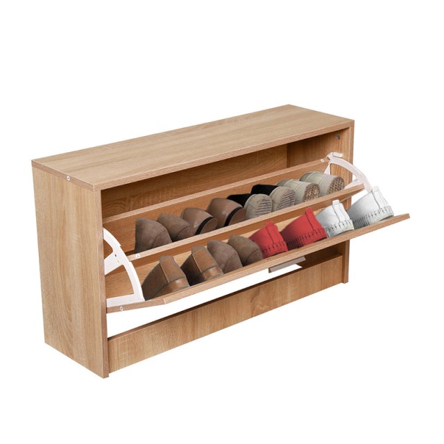 Ξύλινη Παπουτσοθήκη με 1 Διαμέρισμα 80 x 24 x 45 cm Χρώματος Καφέ Α...