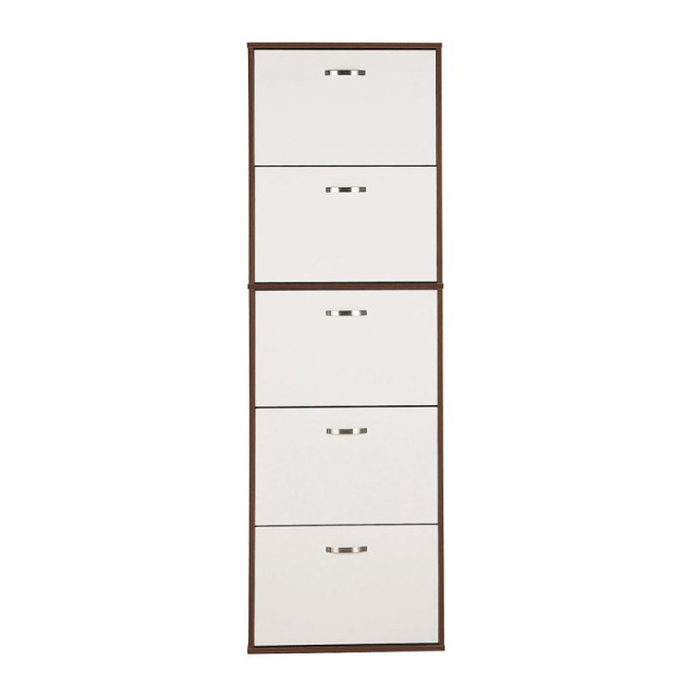 Ξύλινη Παπουτσοθήκη με 5 Διαμερίσματα 60 x 28 x 189 cm HOMCOM 833-326