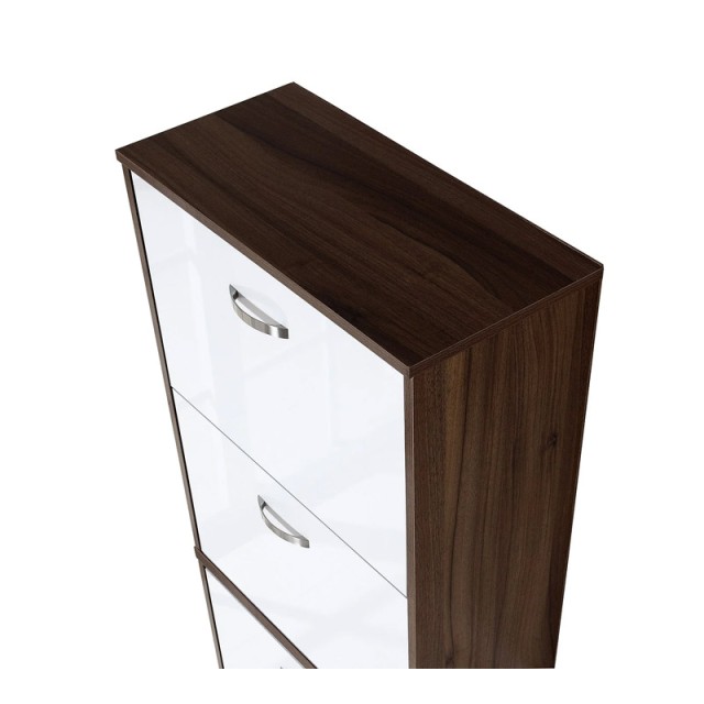 Ξύλινη Παπουτσοθήκη με 5 Διαμερίσματα 60 x 28 x 189 cm HOMCOM 833-326