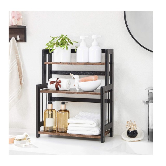 Ξύλινη Ραφιέρα από Μπαμπού με 3 Ράφια 41 x 18 x 53 cm Songmics OFS047B01