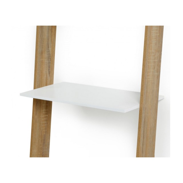 Ξύλινη Ραφιέρα - Σκάλα Τοίχου 160 x 60 x 40 cm Χρώματος Καφέ Ανοιχτ...