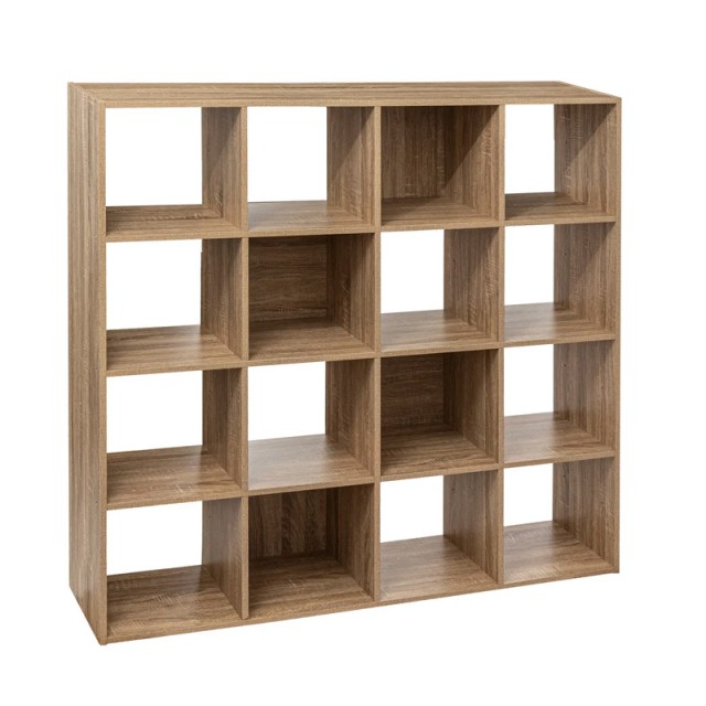 Ξύλινη Βιβλιοθήκη με 16 Ράφια 135.5 x 32 x 135.5 cm 5Five Simply Smart 193570