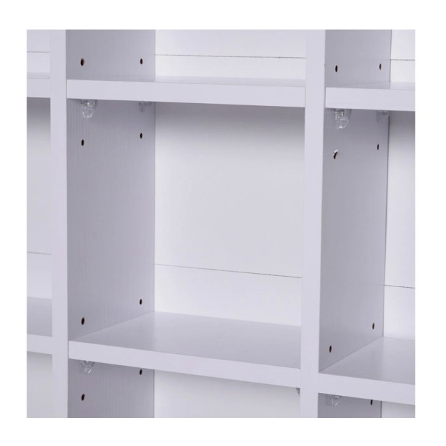 Ξύλινη Βιβλιοθήκη με 24 Ράφια 89 x 20 x 130.5 cm HOMCOM 831-040WT