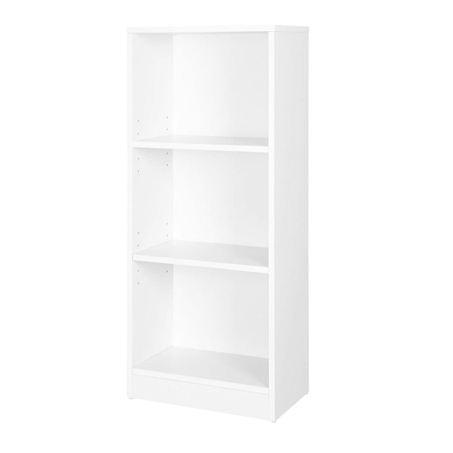 Ξύλινη Βιβλιοθήκη με 3 Ράφια 40 x 24 x 93 cm Χρώματος Λευκό VASAGLE...