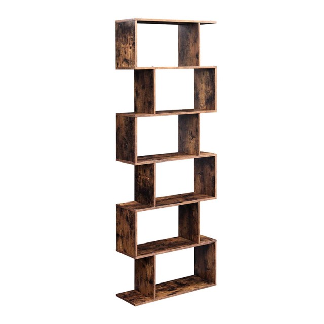 Ξύλινη Βιβλιοθήκη με 6 Ράφια 70 x 24 x 190.5 cm VASAGLE LBC61BX - 12 άτοκες δόσεις και 5% cash back