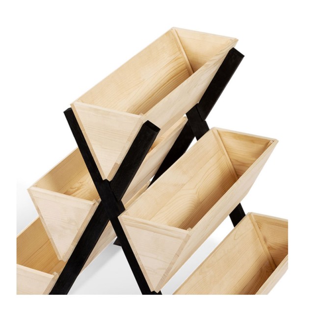 Ξύλινη Ζαρντινιέρα με 5 Διαμερίσματα 75 x 60 x 75 cm Cinco Jardikt ...