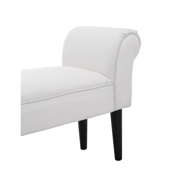 Ξύλινο Ανάκλιντρο 102 x 31 x 51 cm Χρώματος Λευκό HOMCOM 831-135WT