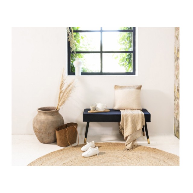 Ξύλινο Ταμπουρέ 101 x 42 x 45 cm Χρώματος Μπλε Lifa-Living 8719743325937