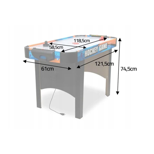 Ξύλινο Επιδαπέδιο Air Hockey 121.5 x 61 x 74.5 cm Neo-Sport NS-428