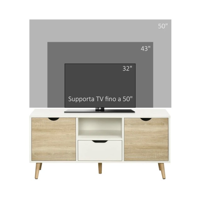 Ξύλινο Έπιπλο Τηλεόρασης 110 x 40 x 50 cm HOMCOM 838-180ND