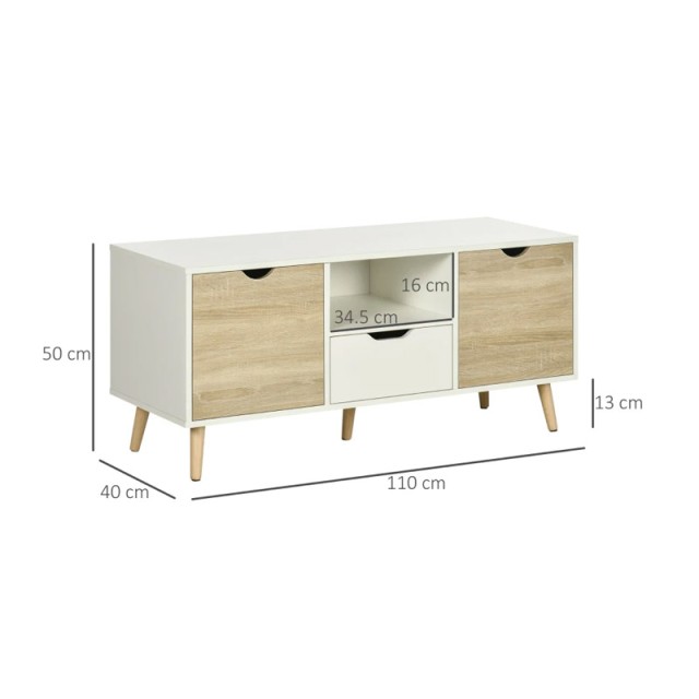 Ξύλινο Έπιπλο Τηλεόρασης 110 x 40 x 50 cm HOMCOM 838-180ND