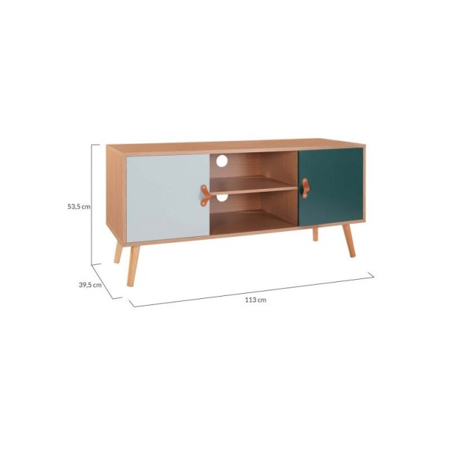 Ξύλινο Έπιπλο Τηλεόρασης 113 x 39.5 x 53.5 cm Aria Idomya 30087261