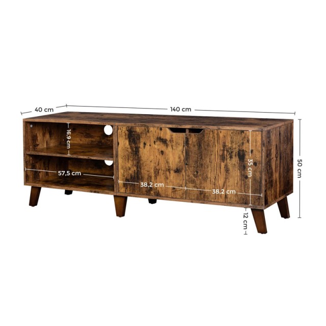 Ξύλινο Έπιπλο Τηλεόρασης 140 x 40 x 50 cm VASAGLE LTV027X01