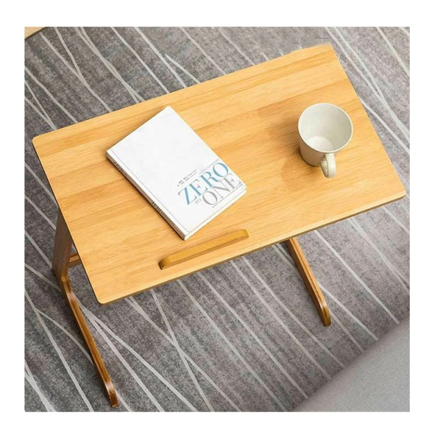 Ξύλινο Γραφείο για Laptop από Μπαμπού 60 x 35 x 67 cm Bakaji 02814188