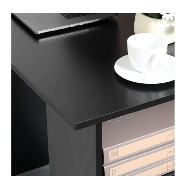 Ξύλινο Γραφείο με 3 Συρτάρια και 3 Ράφια 120 x 49 x 72 cm HOMCOM 83...